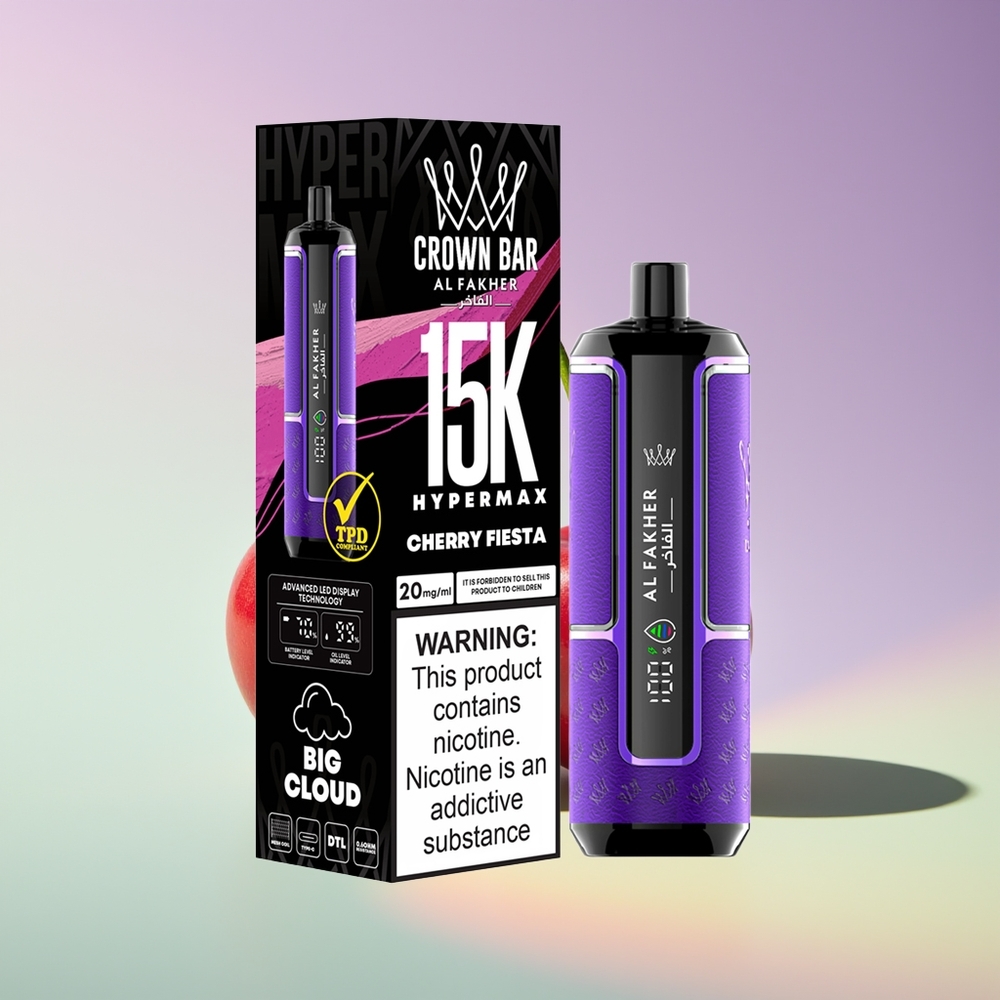 Wholesale Finland Al Fakher Crown Bar 15K Kirsikka Fiesta