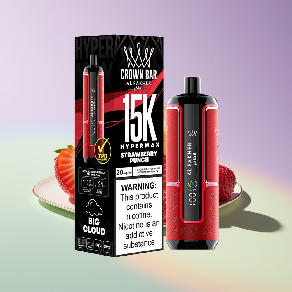 Wholesale Finland Al Fakher Crown Bar 15K Mansikka Isku