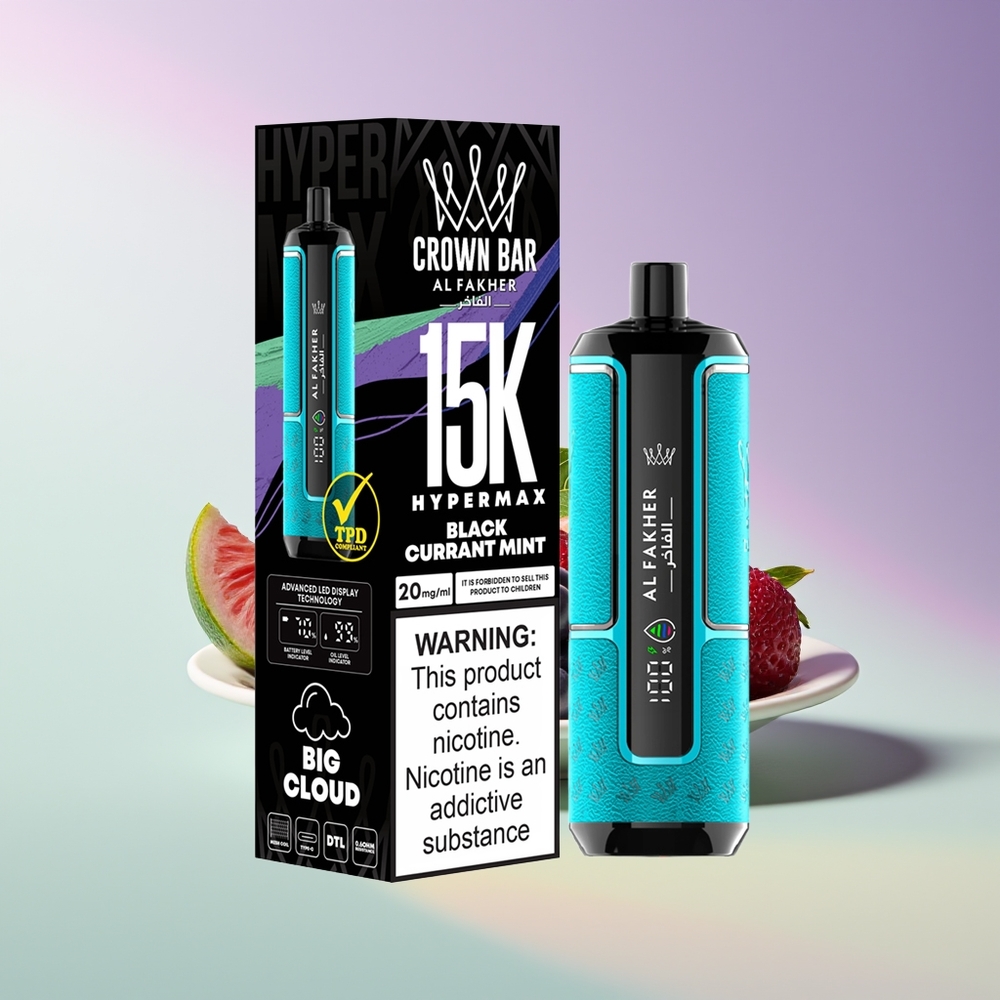 Wholesale Finland Al Fakher Crown Bar 15K Mustikka Minttu