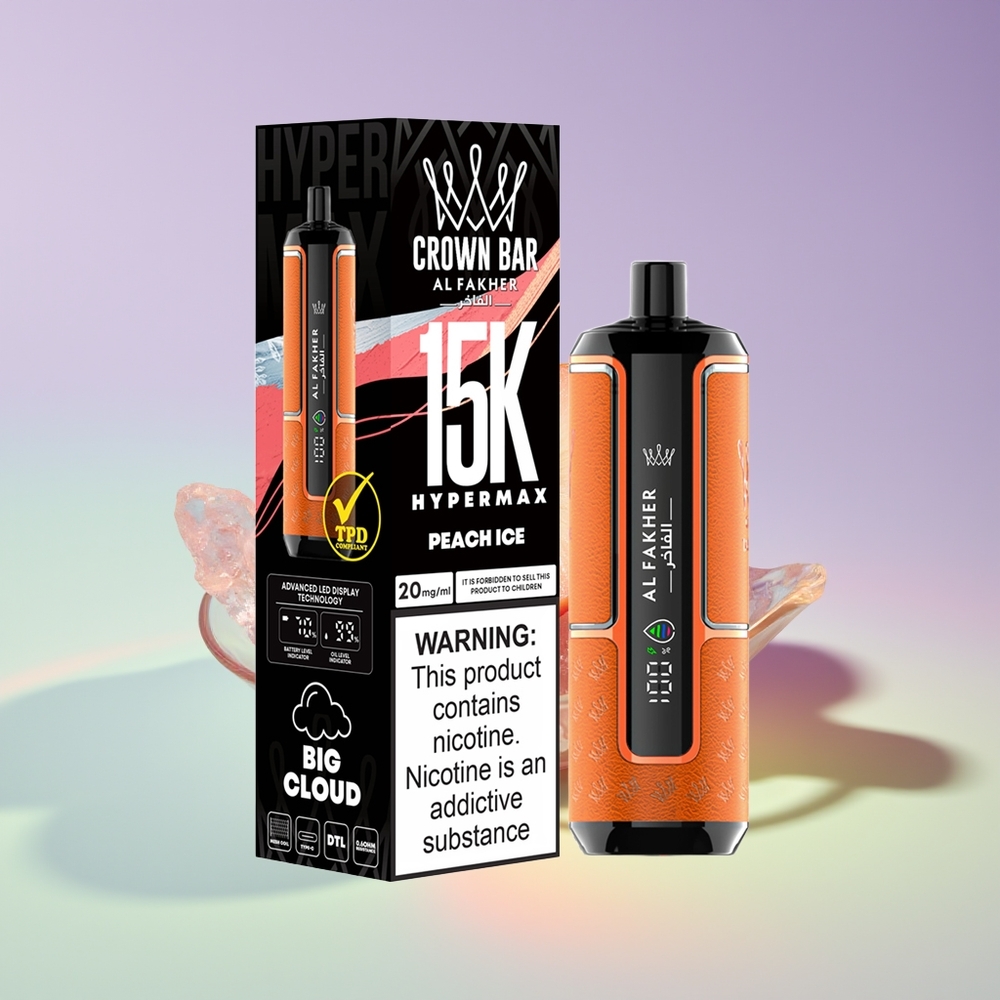 Wholesale Finland Al Fakher Crown Bar 15K Persikka Jää