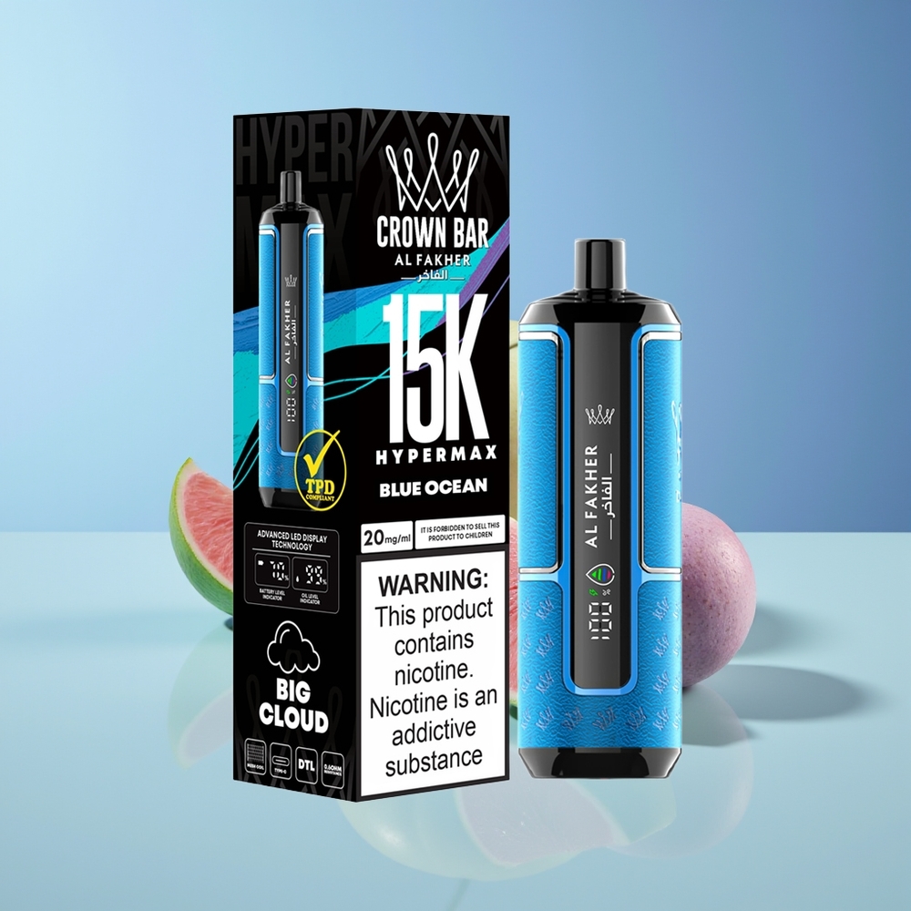 Wholesale Finland Al Fakher Crown Bar 15K Sininen Meri