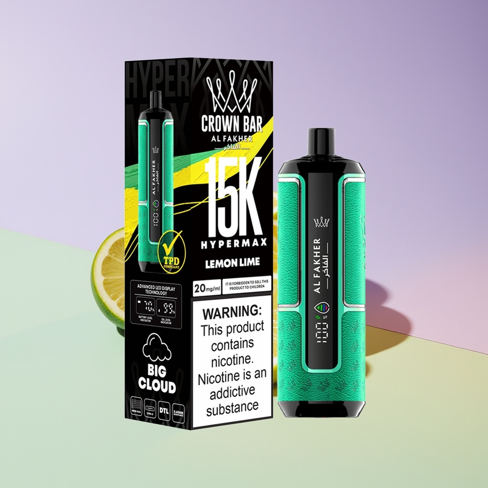 Wholesale Finland Al Fakher Crown Bar 15K Sitruuna Lime