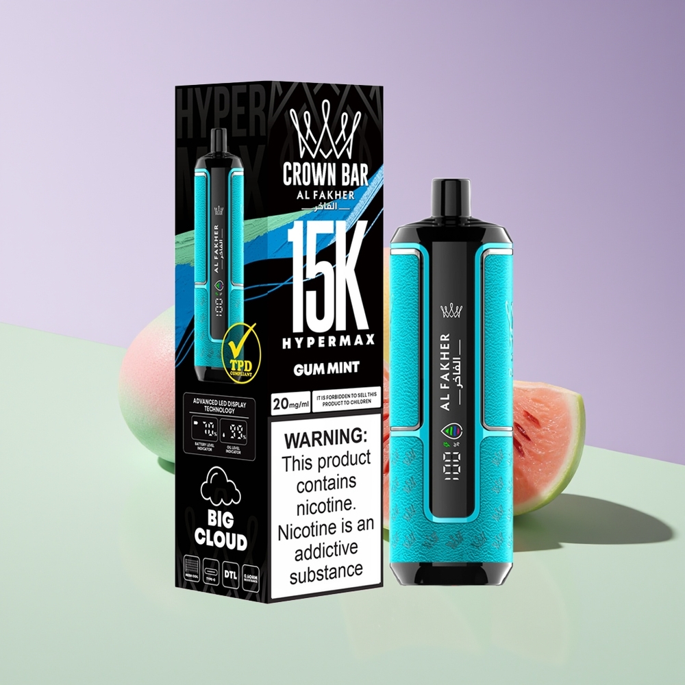 Wholesale Finland Al Fakher Crown Bar 15K Tykitys Purkka Minttu