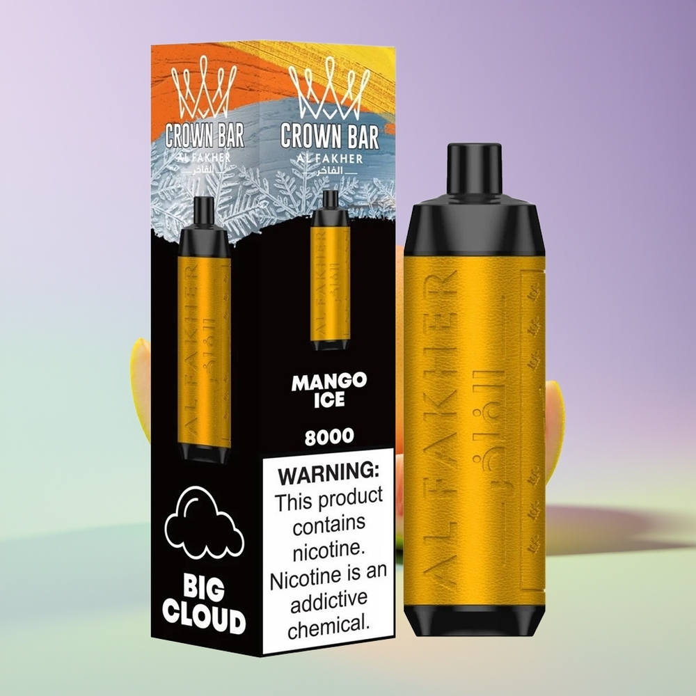 Wholesale Finland Al Fakher Crown Bar 8000 Mango Jää