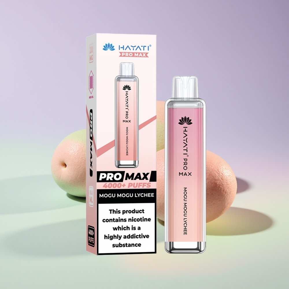 Wholesale Finland Hayati Pro Max 4000 Puffs Kertakäyttö Vape Mogu Mogu Litsi