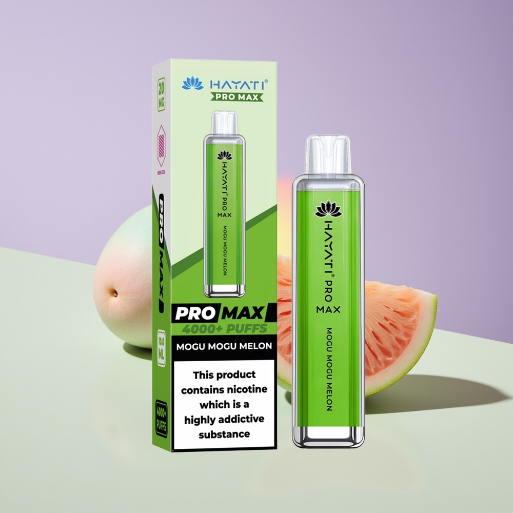 Wholesale Finland Hayati Pro Max 4000 Puffs Kertakäyttöinen Höyrystin Mogu Mogu Meloni
