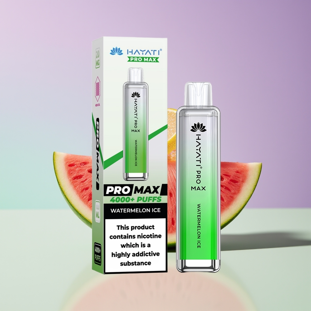 Wholesale Finland Hayati Pro Max 4000 Puhallus Kertakäyttöinen Vape Vesimeloni Jää