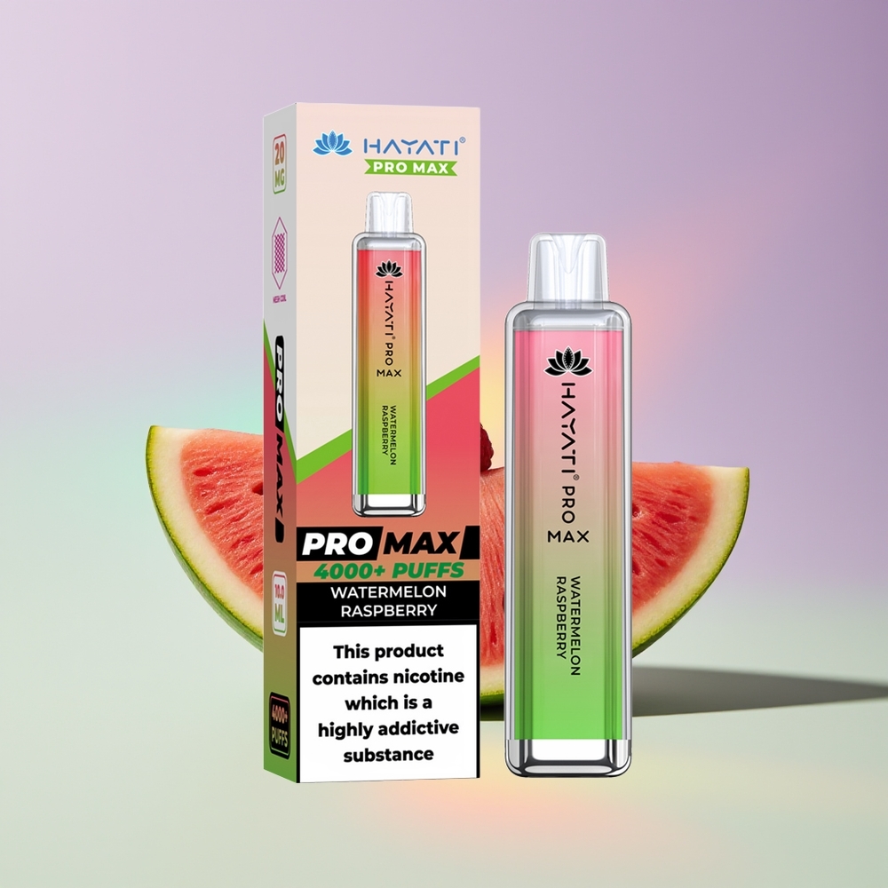 Wholesale Finland Hayati Pro Max 4000 Puhallusta Kertakäyttöinen Höyrystin Vesimeloni Vadelma