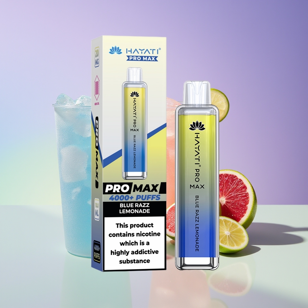 Wholesale Finland Hayati Pro Max 4000 Sua Sininen Vadelma Limonadi
