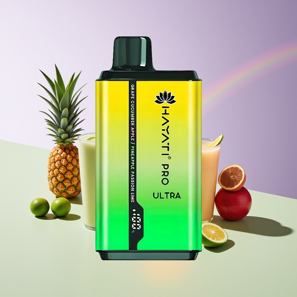 Wholesale Finland Hayati Pro Ultra 15000 Puff Viinirypäle Kurkku Omena Ananas Passio