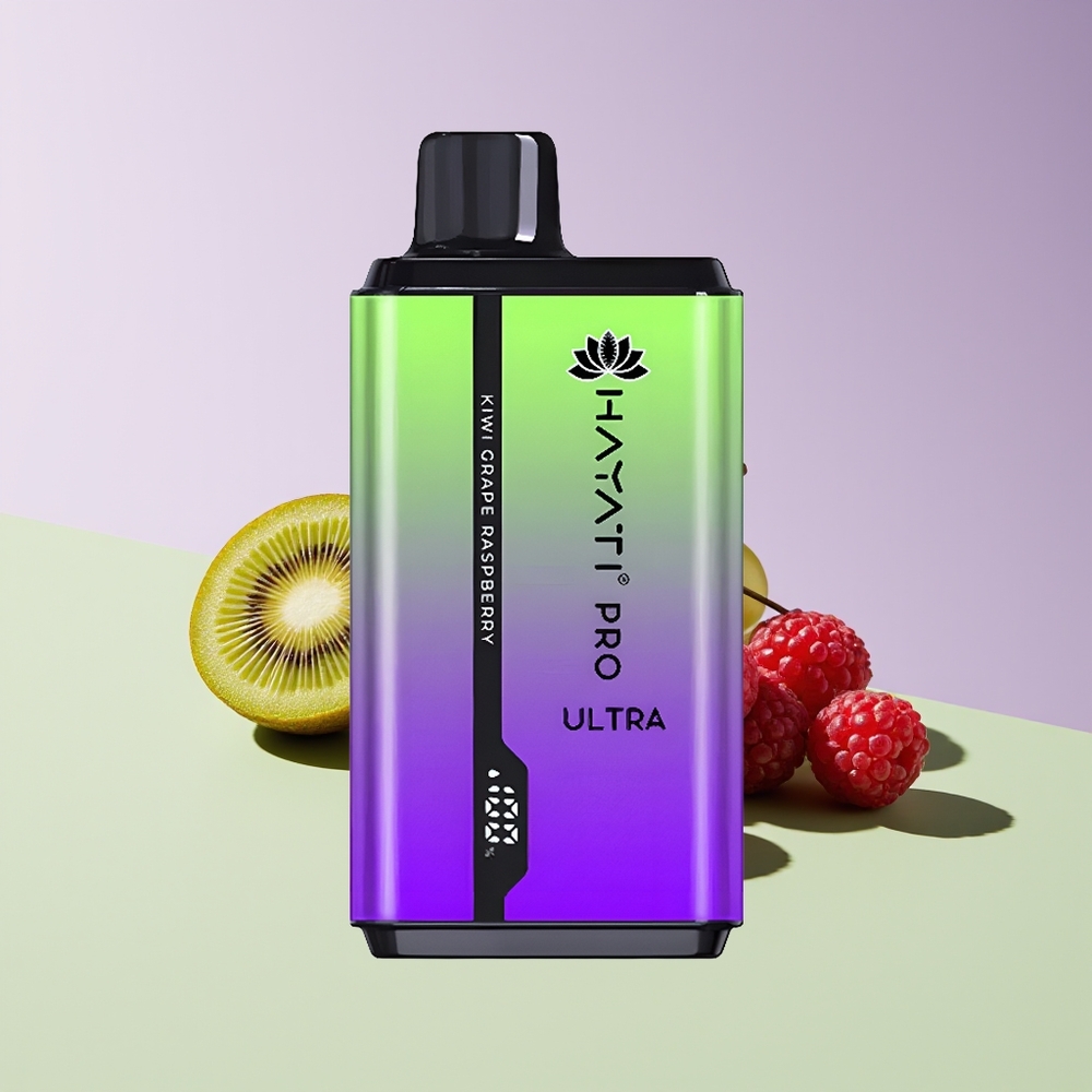 Wholesale Finland Hayati Pro Ultra 15000 Puffs Kiiwi Viinimarja Vadelma