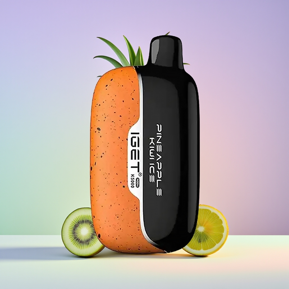 Wholesale Finland IGET Moon K5000 5000 Puffs Ananas Kiivi Jää Kertakäyttöinen Höyrystin