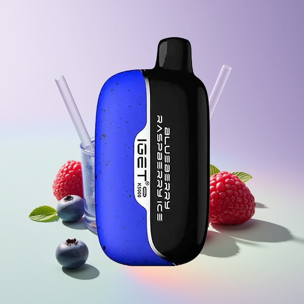 Wholesale Finland IGET Moon K5000 5000 Puffs Mustikka Vadelma Jää