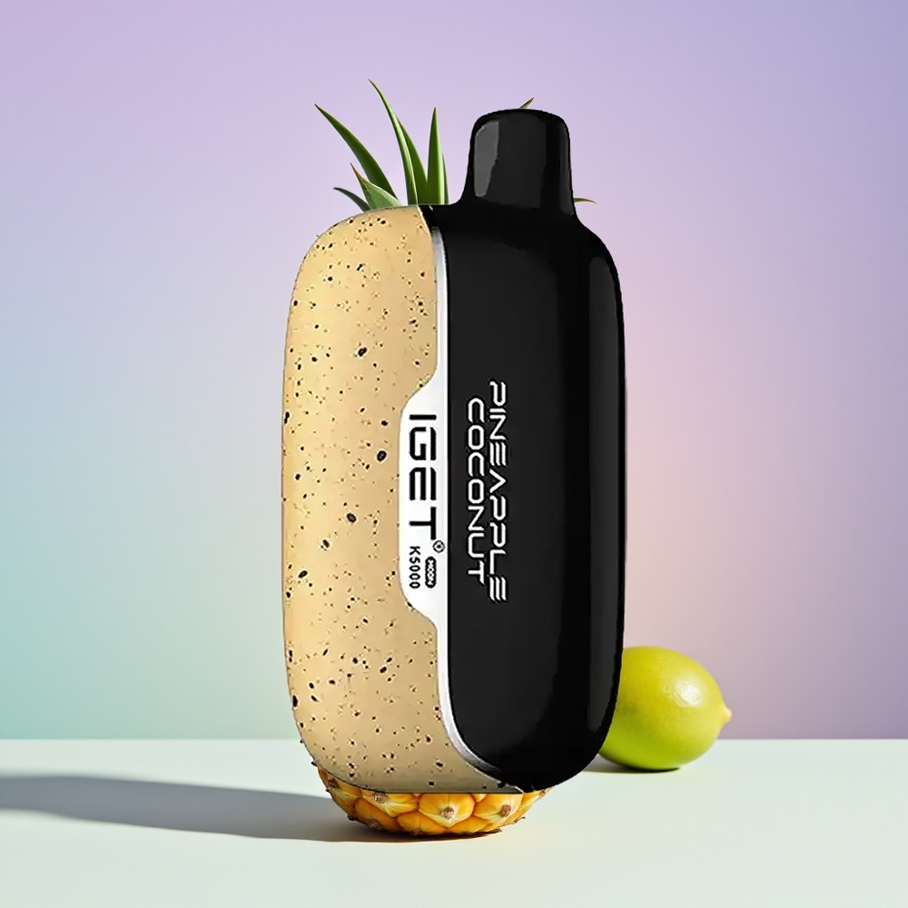 Wholesale Finland IGET Moon K5000 Puffs 5000 Suhdetta Ananas-Kookos