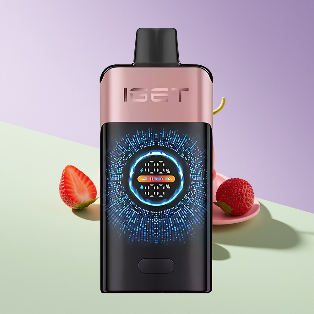 Wholesale Finland IGET ONE 12000 Puffs Kertakäyttöinen Höyrystin Chupa Chups Mansikka 2700 mAh