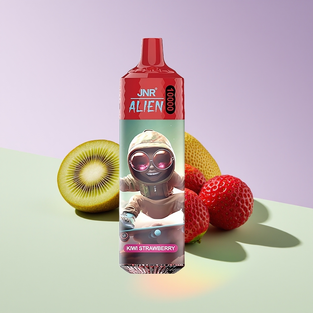 Wholesale Finland JNR Alien 10000 LED Märkä Mansikka Kertakäyttöinen Höyrystin Kiivi Mansikka