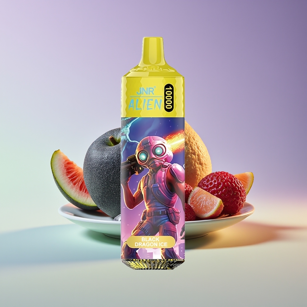 Wholesale Finland JNR Alien 10000 Puffs 850mAh Musta Lohikäärme Jää