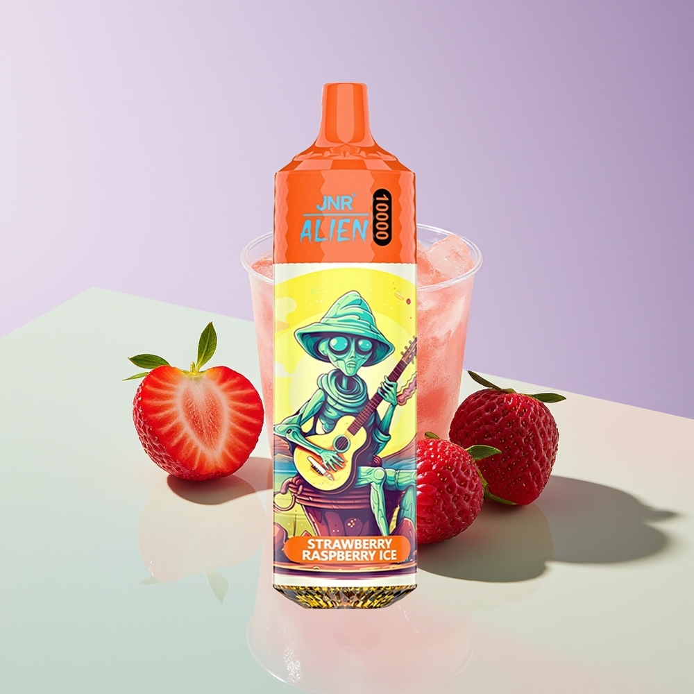 Wholesale Finland JNR Alien 10000 Puffs Mansikka Vadelma Jää 20ml