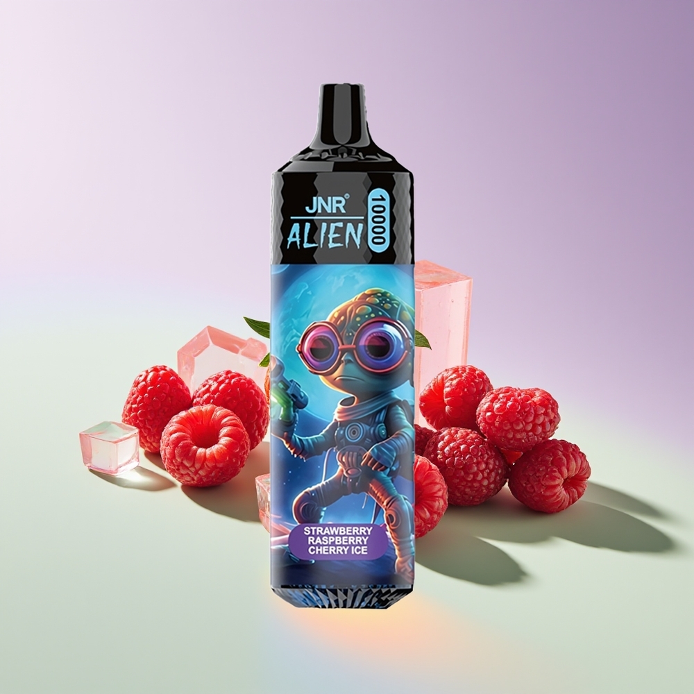 Wholesale Finland JNR Alien 10000 Puffs Mansikka Vadelma Kirsikka Jää