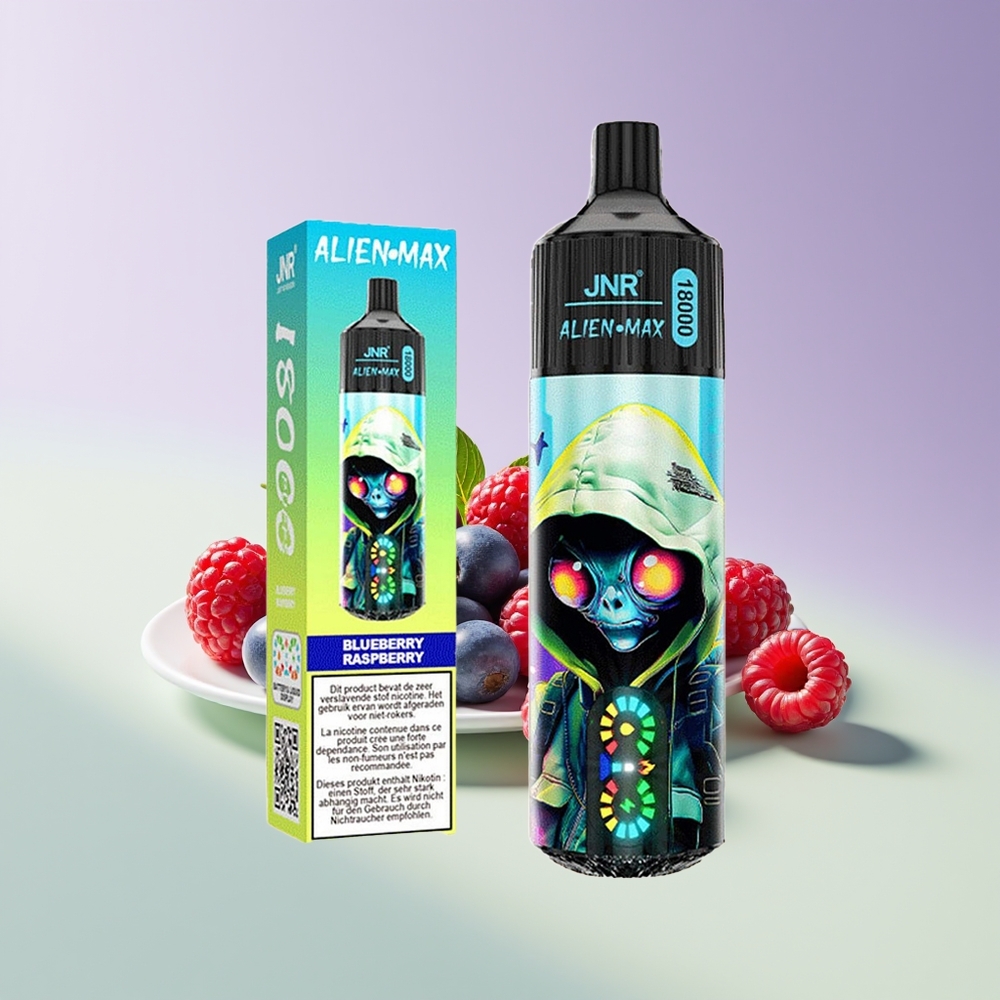 Wholesale Finland JNR Alien Max 18000 Puffs Mustikka Vadelma