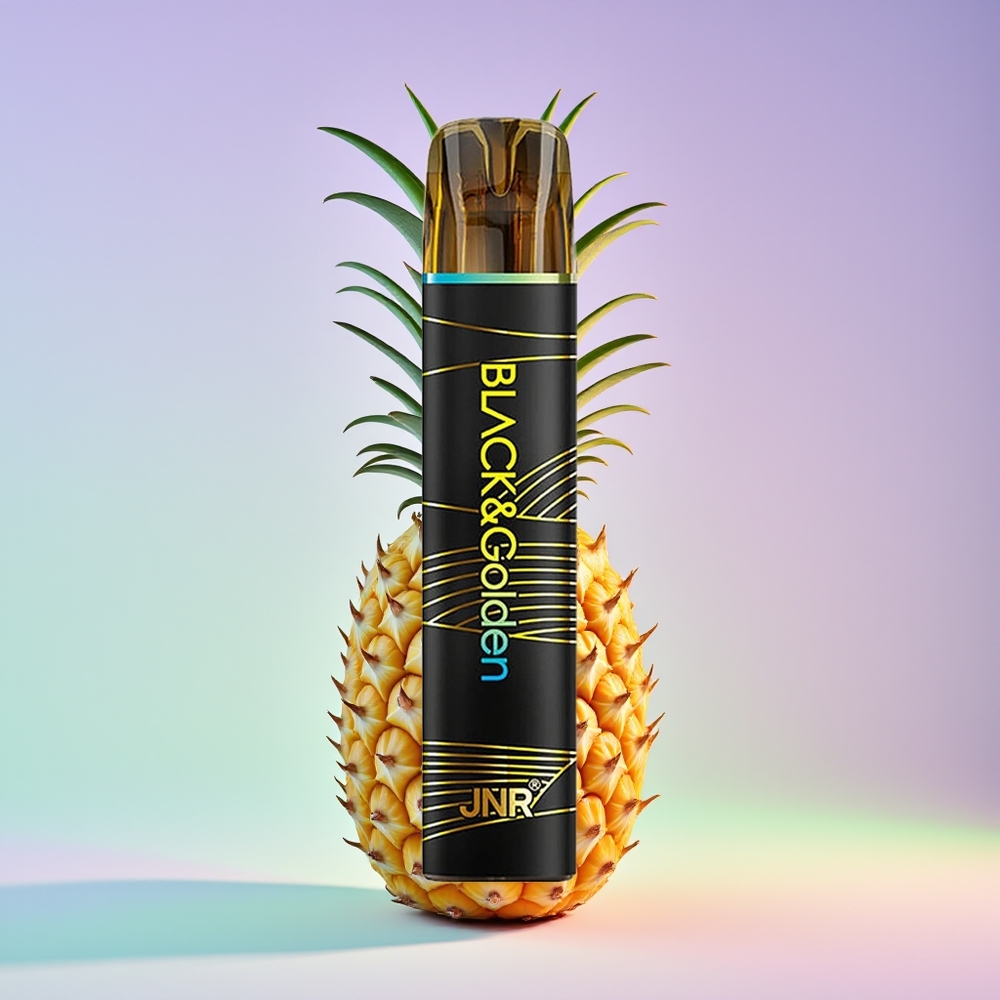 Wholesale Finland JNR Black&Golden 800 Puffs Ananas-Jää Kertakäyttöinen Höyrystin