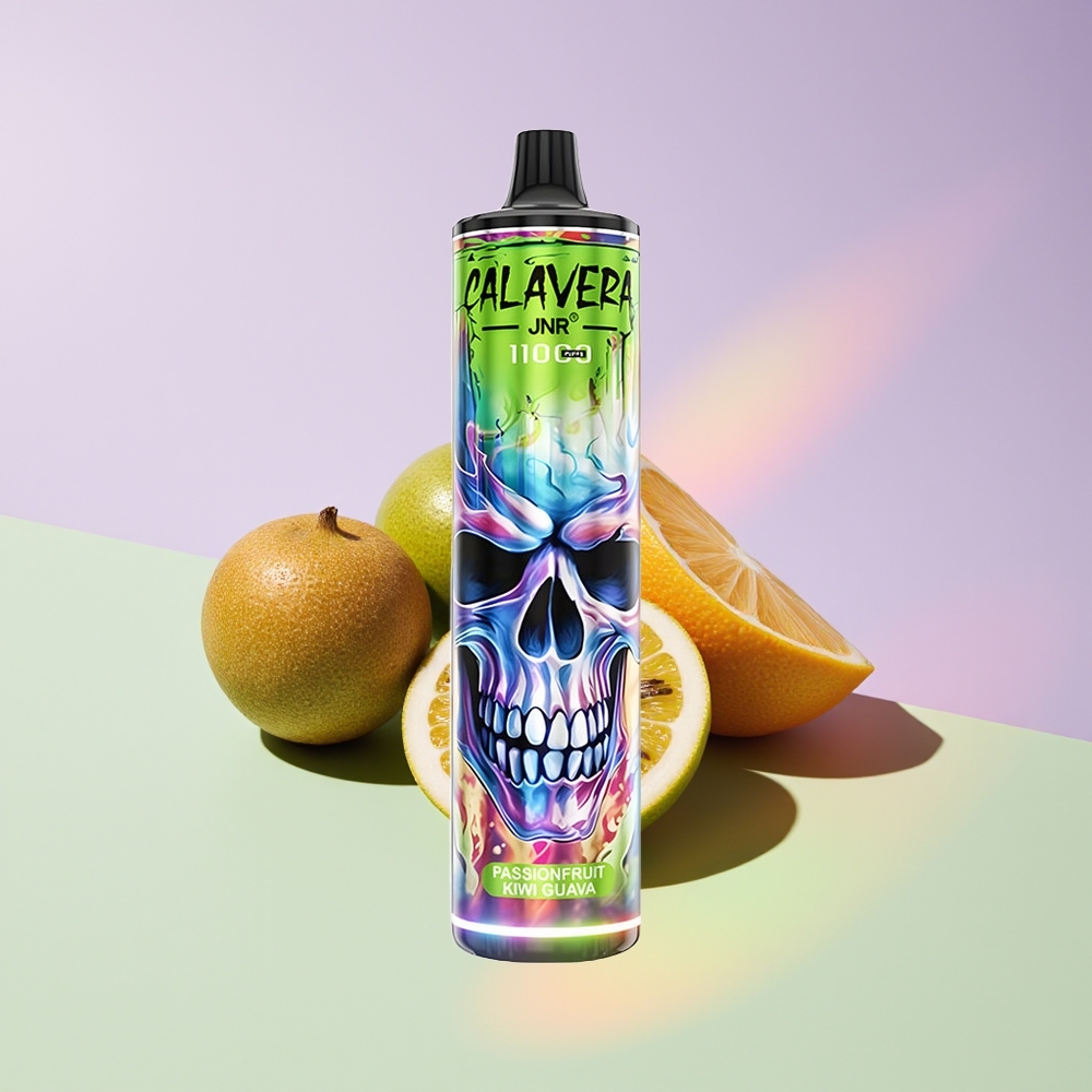 Wholesale Finland JNR Calavera 11000 Puffs Kertakäyttöinen Höyrystin Passiohedelmä Kiivi Guava 21ml