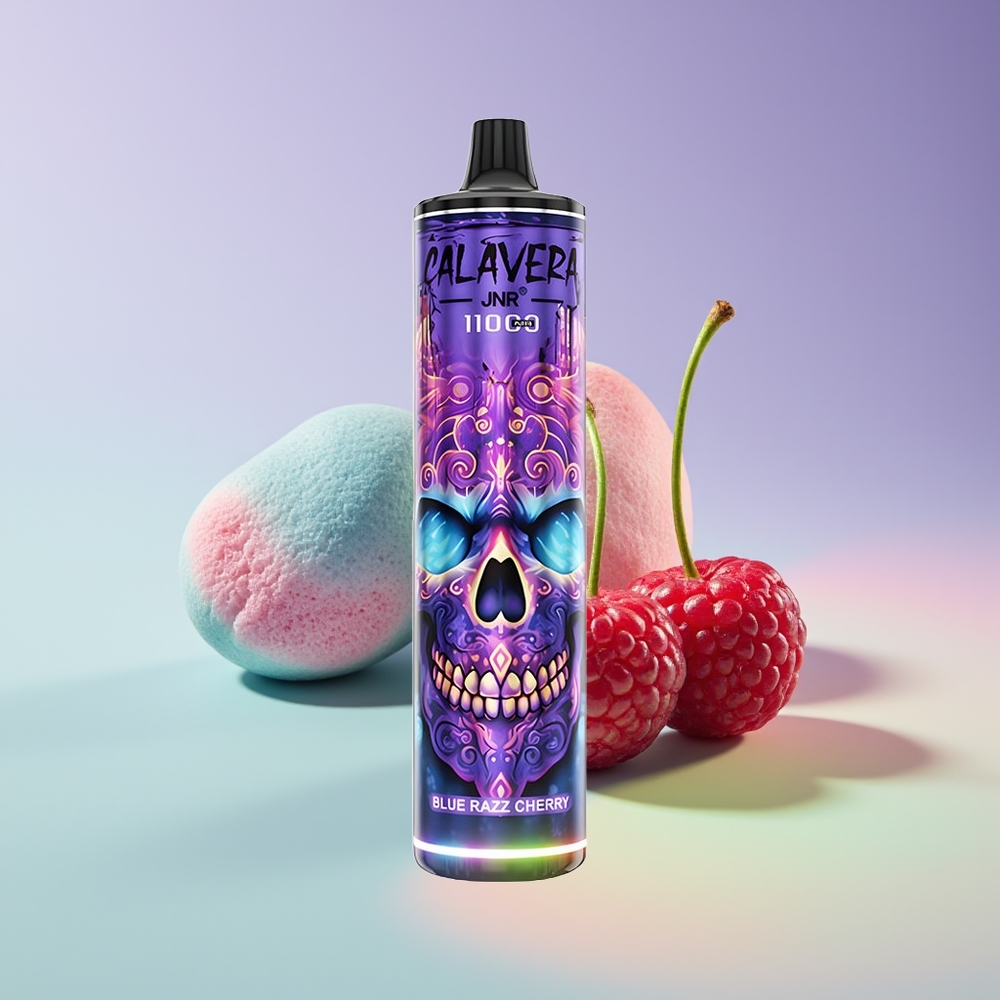 Wholesale Finland JNR Calavera 11000 Puffs Sininen Vadelma-Kirsikka