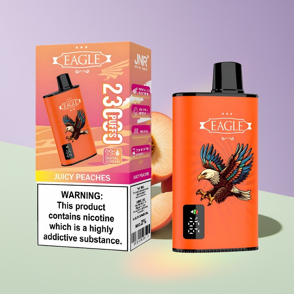 Wholesale Finland JNR EAGLE Smart 23000 Puffs Kertakäyttöinen Höyrystin Mehevä Persikka