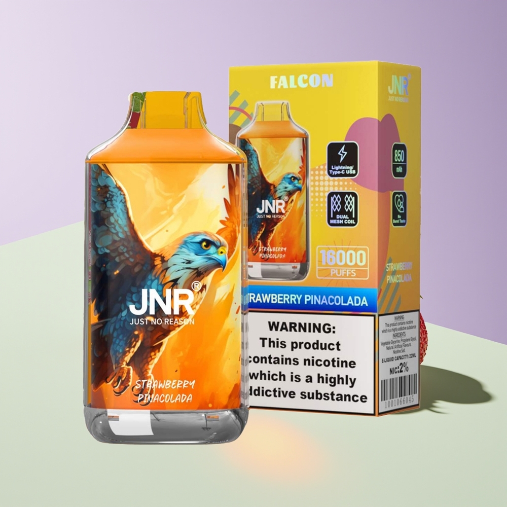 Wholesale Finland JNR Falcon 16000 Puffs Mansikka Pina Colada