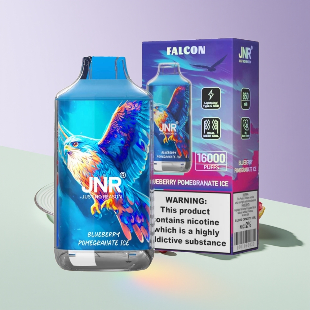 Wholesale Finland JNR Falcon 16000 Puffs Mustikka Granaatti Jää