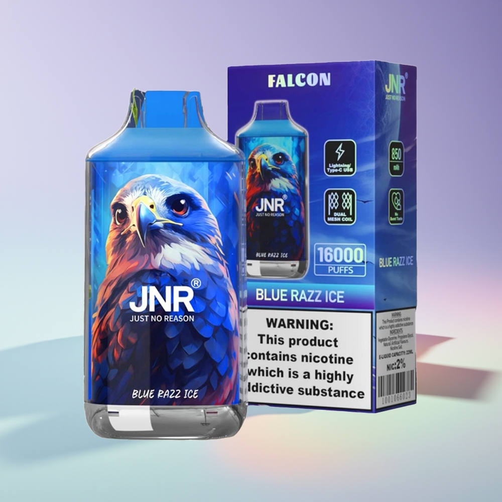 Wholesale Finland JNR Falcon 16000 Puffs Sininen Vadelma Jää