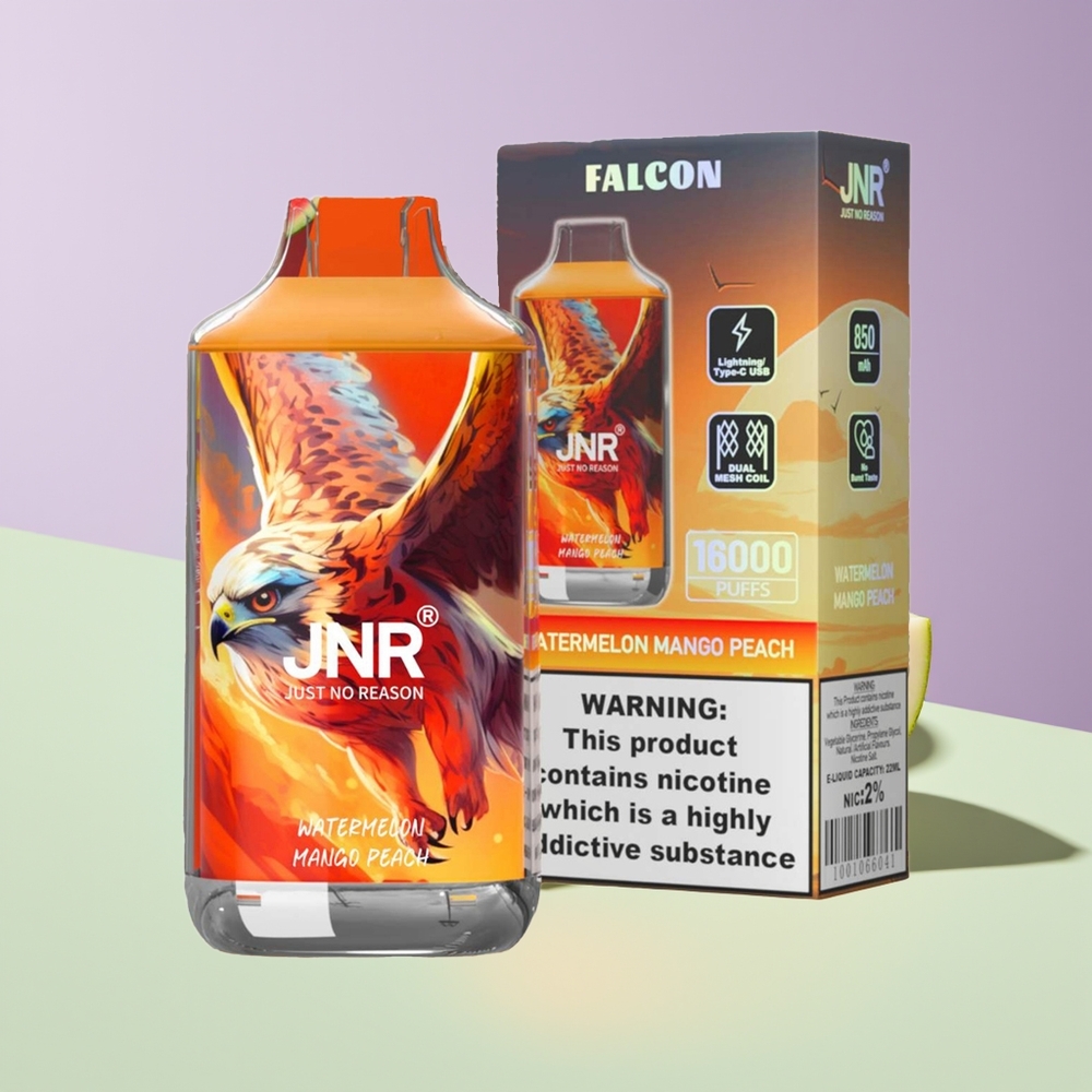 Wholesale Finland JNR Falcon 16000 Pussit Vesimeloni Mango Persikka