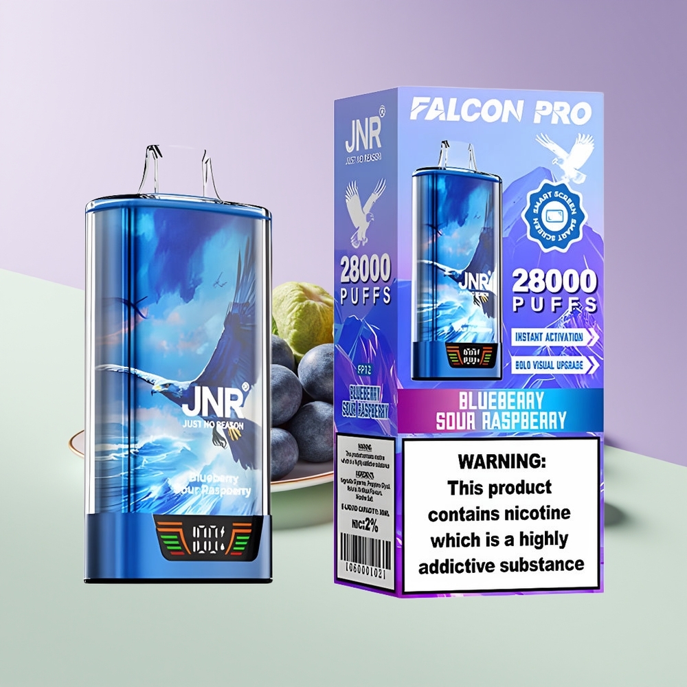 Wholesale Finland JNR Falcon Pro 28000 Puffs Mustikka-Hapokkarvuja