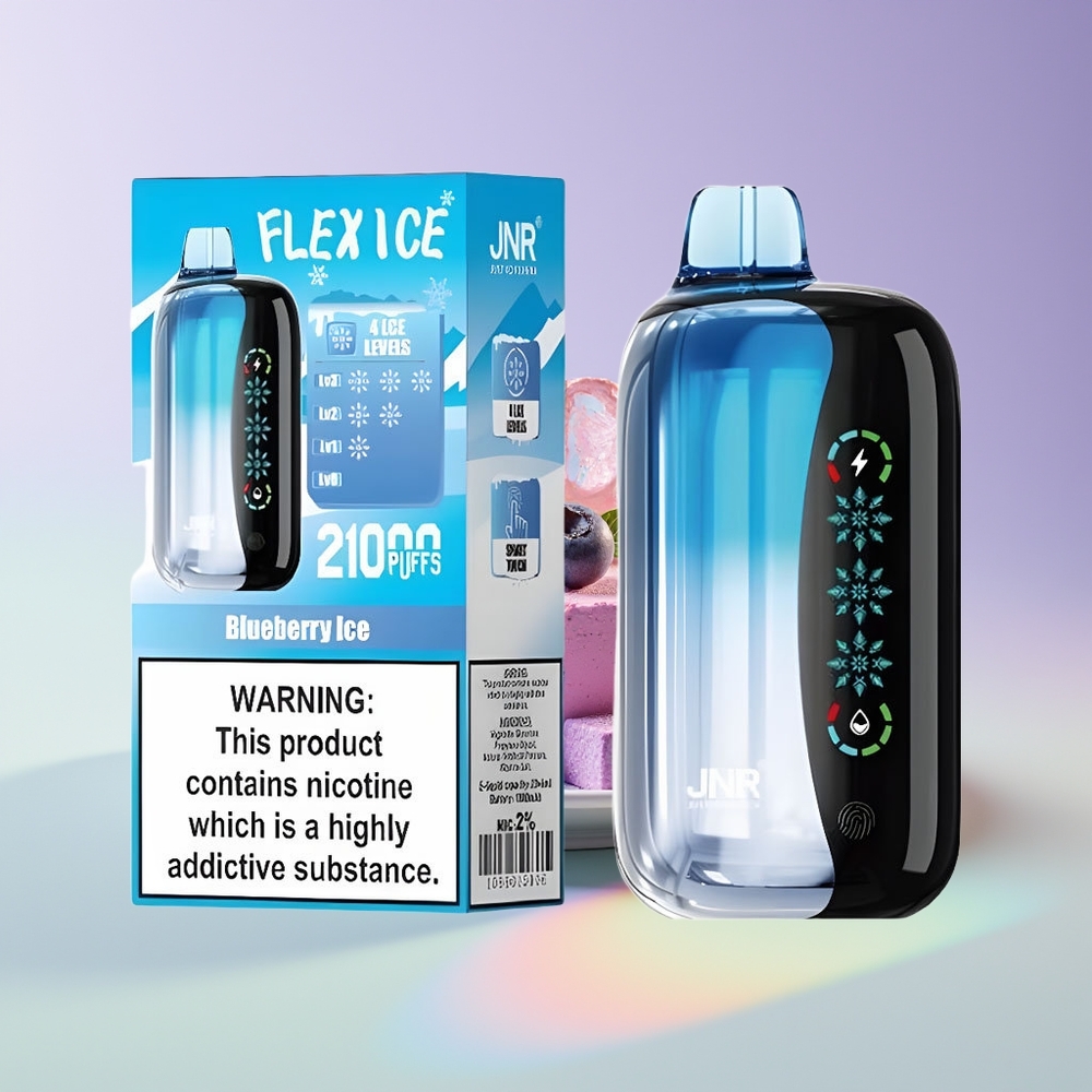 Wholesale Finland JNR Flex Ice 21000 Puffit Kertakäyttöinen Höyrystin Mustikkajää