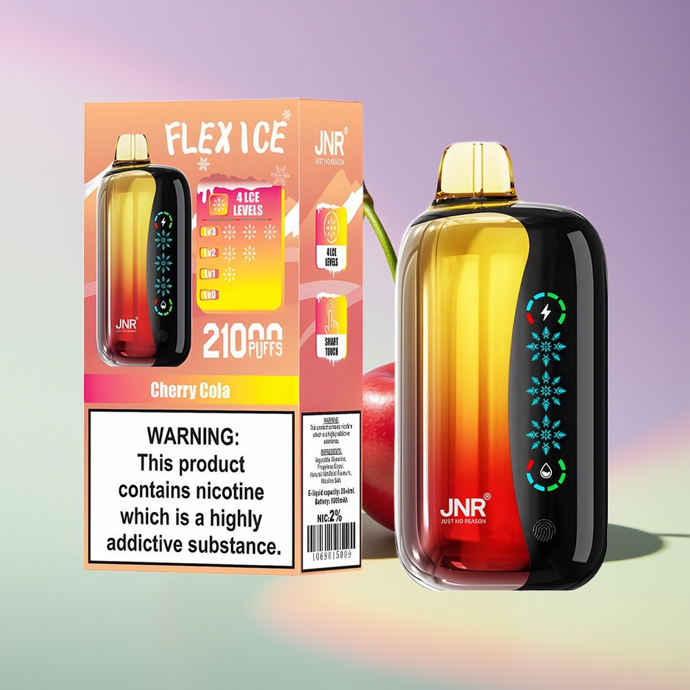 Wholesale Finland JNR Flex Ice 21000 Puffs Kirsikkakola Kertakäyttöinen Höyrystin
