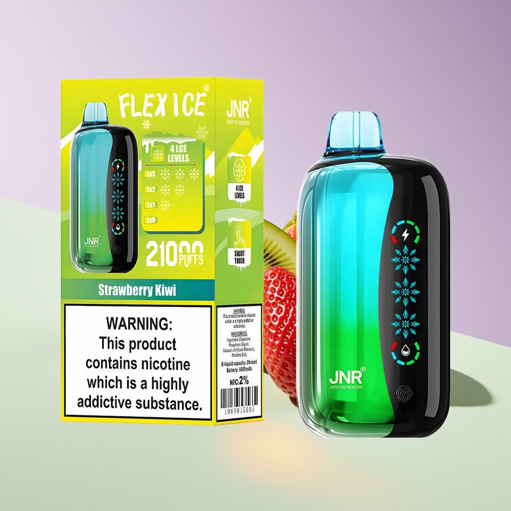 Wholesale Finland JNR Flex Ice 21000 Puffs Mansikka-Kiivi Kertakäyttöinen Höyrystin