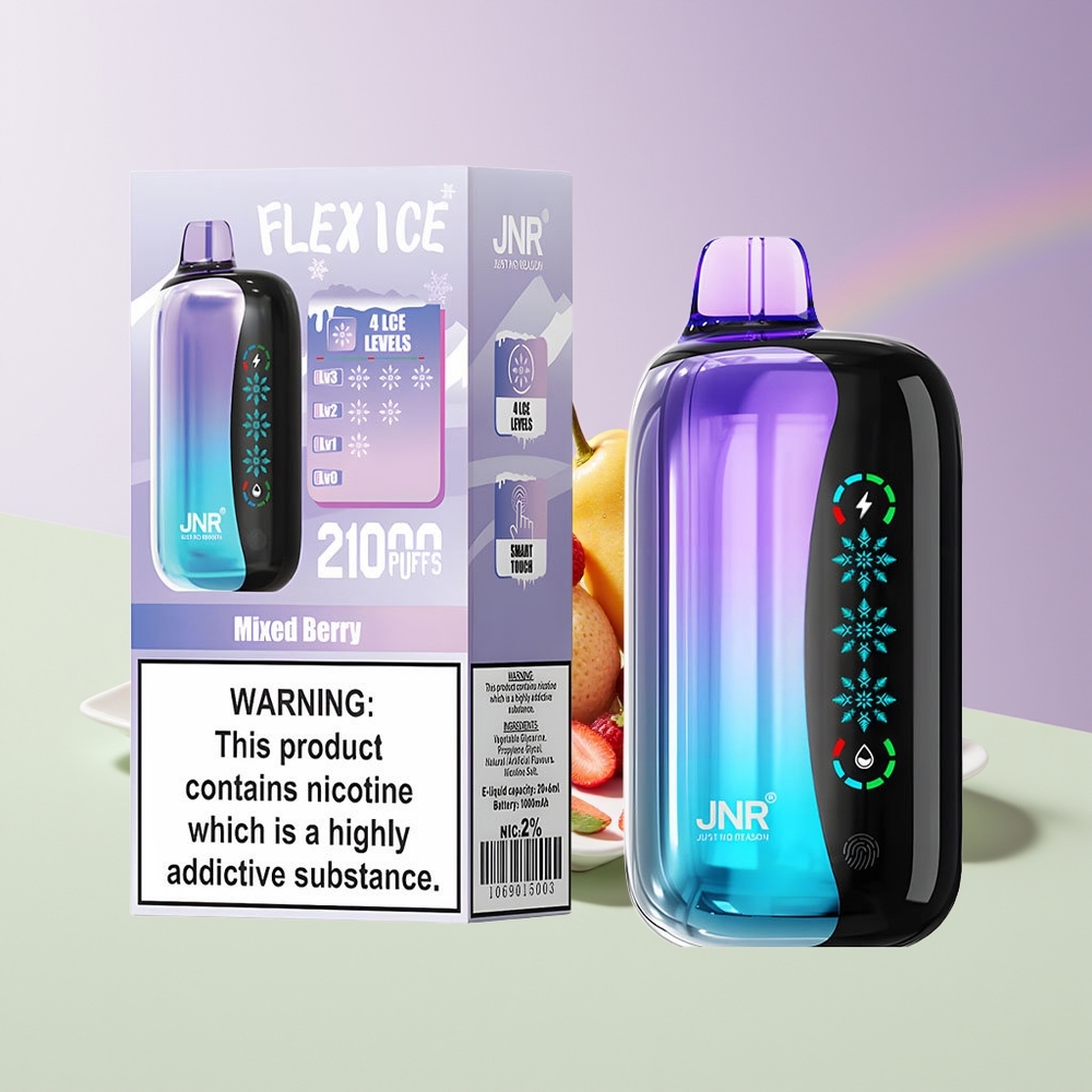 Wholesale Finland JNR Flex Ice 21000 Puffs Sekoitusmarja Kertakäyttöinen Höyrystin