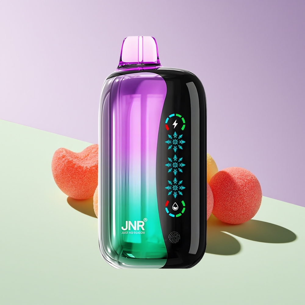 Wholesale Finland JNR Flex Ice 21000 Puhallusta Sour Cherry Gummies 1.2 Ohm Dual Mesh