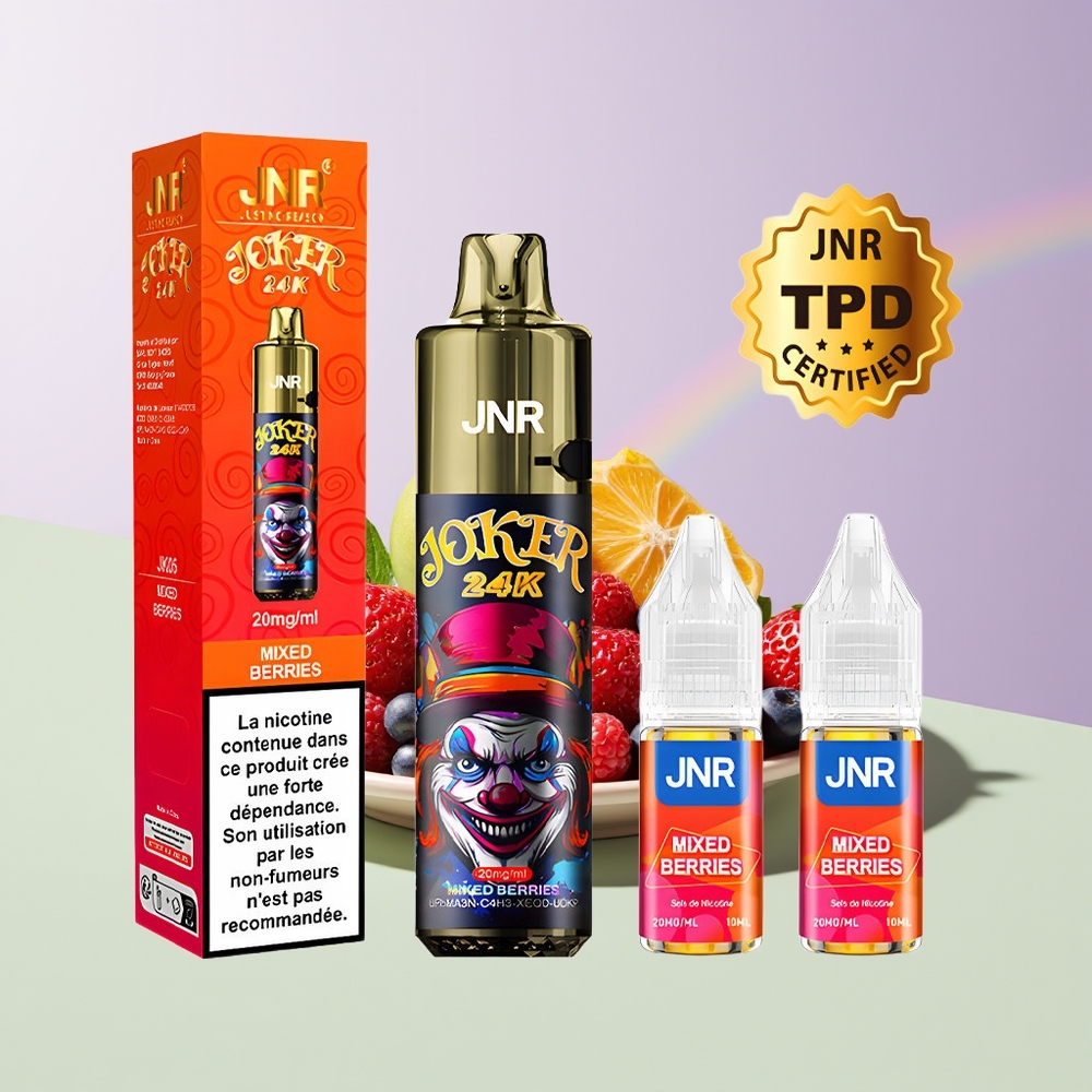 Wholesale Finland JNR Joker 24000 Puffs Sekalaiset Marjat Kertakäyttöinen Höyrystin