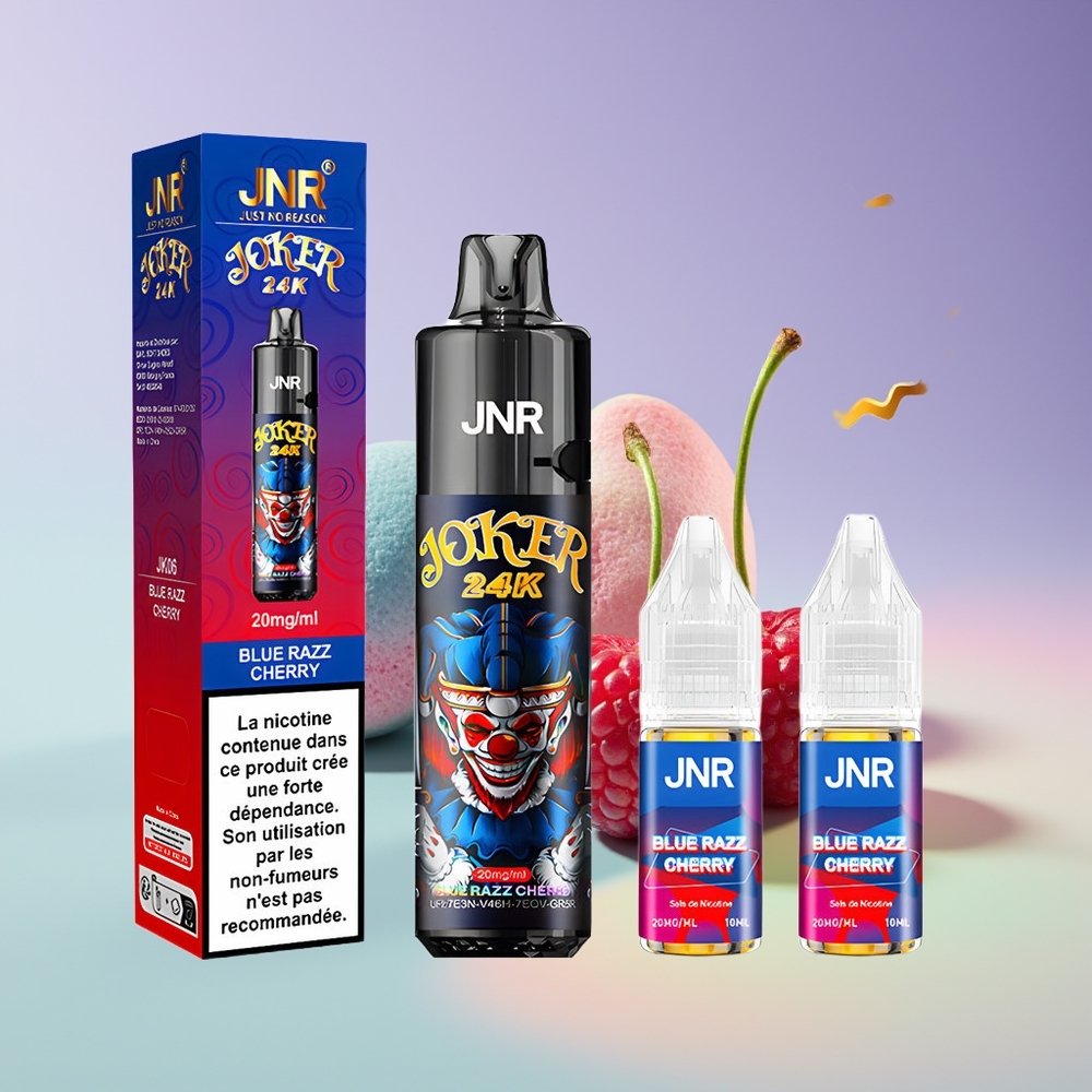 Wholesale Finland JNR Joker 24000 Puffs Sininen Vadelma-Kirsikka