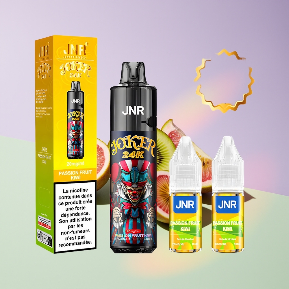 Wholesale Finland JNR Joker 24000 Pussit Kertakäyttöinen Höyrystin Passiohedelmä Kiivi