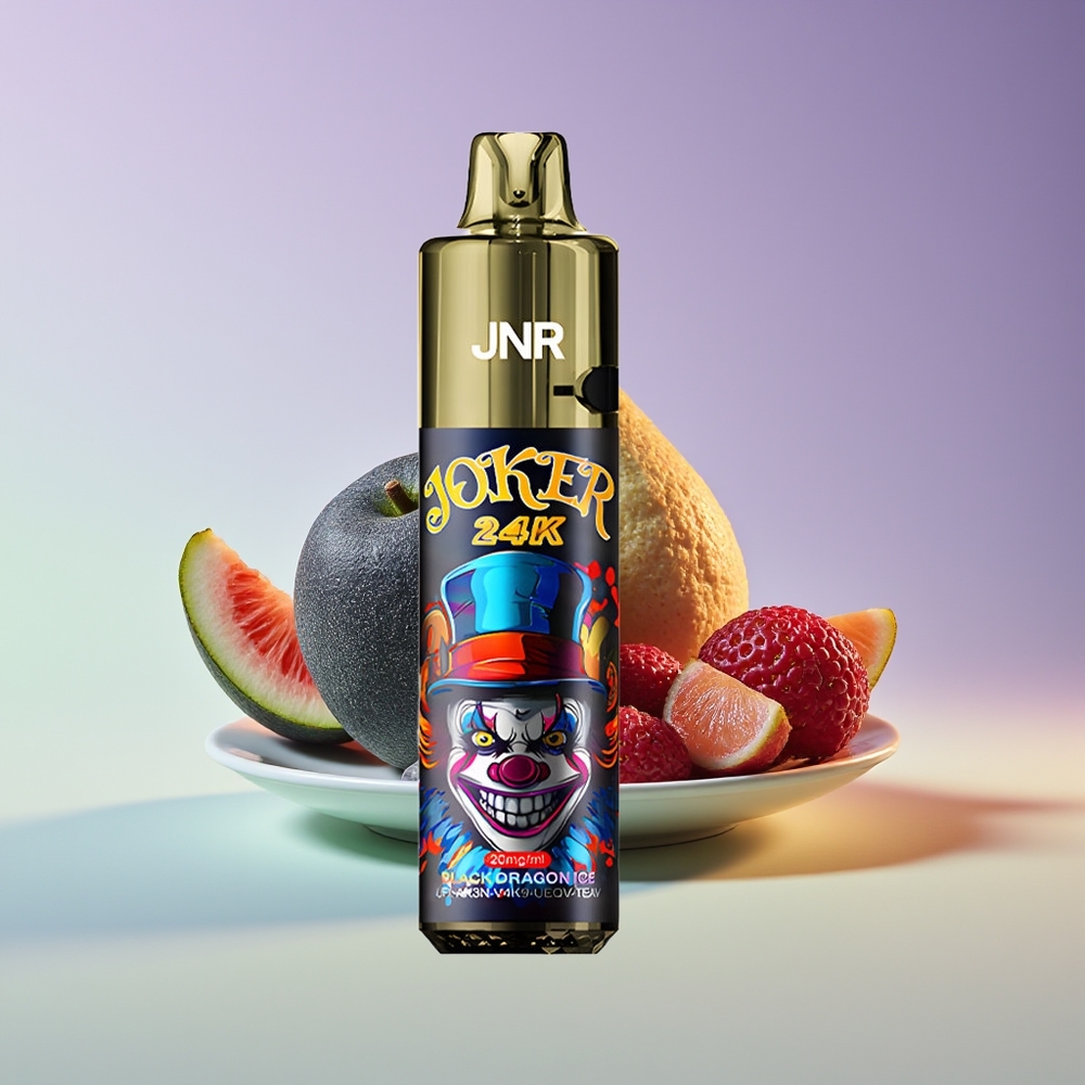 Wholesale Finland JNR Joker 24K Puffs 24000 Musta Lohikäärme Jää