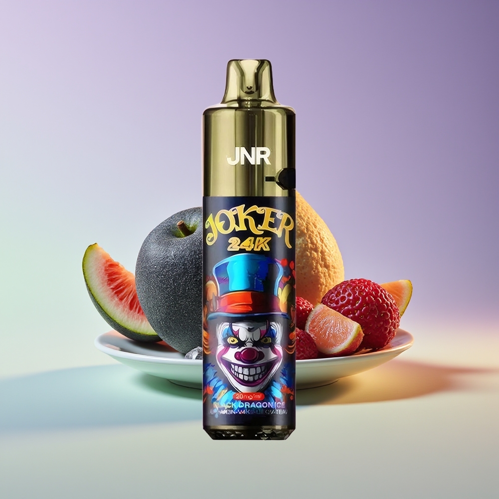Wholesale Finland JNR Joker 24K Puffs 24000 Musta Lohikäärme Jää