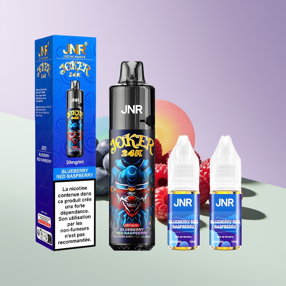 Wholesale Finland JNR Joker 24K Puffs 24000 Suukappaletta Mustikka Punainen Vadelma