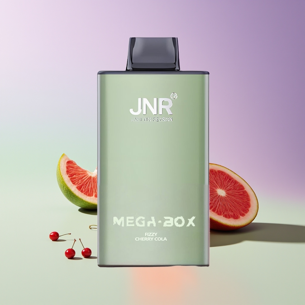 Wholesale Finland JNR Mega Box 25000 Puhallus Kertakäyttöinen Höyrystin Farkku Kirsikka Cola
