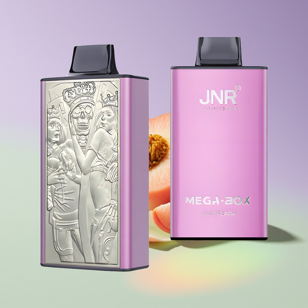 Wholesale Finland JNR Mega Box 25000 Puhallusta Kertakäyttöinen Höyrystin Mehevä Persikka