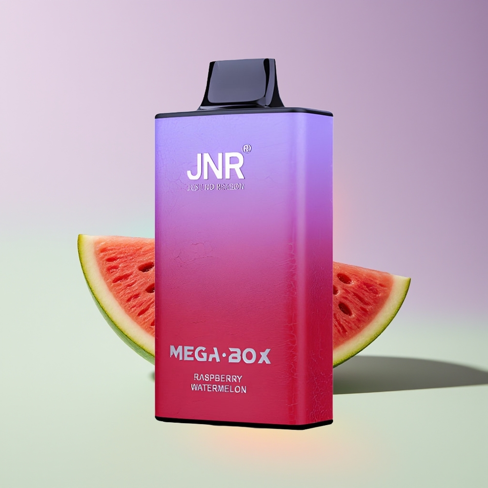 Wholesale Finland JNR Mega Box 25000 Puhallusta Kertakäyttöinen Höyrystin Vadelma Vesimeloni