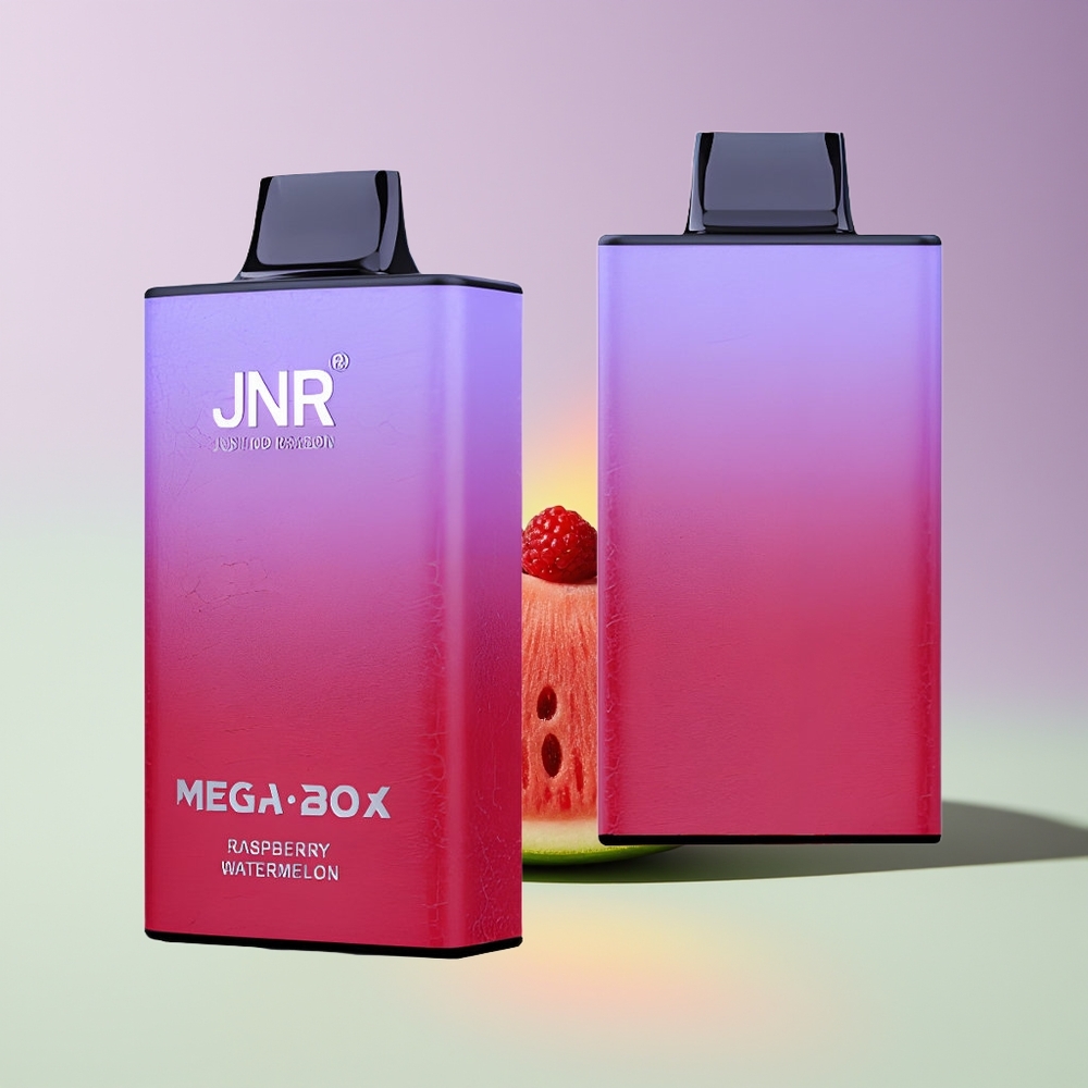 Wholesale Finland JNR Mega Box 25000 Puhallusta Kertakäyttöinen Höyrystin Vadelma Vesimeloni