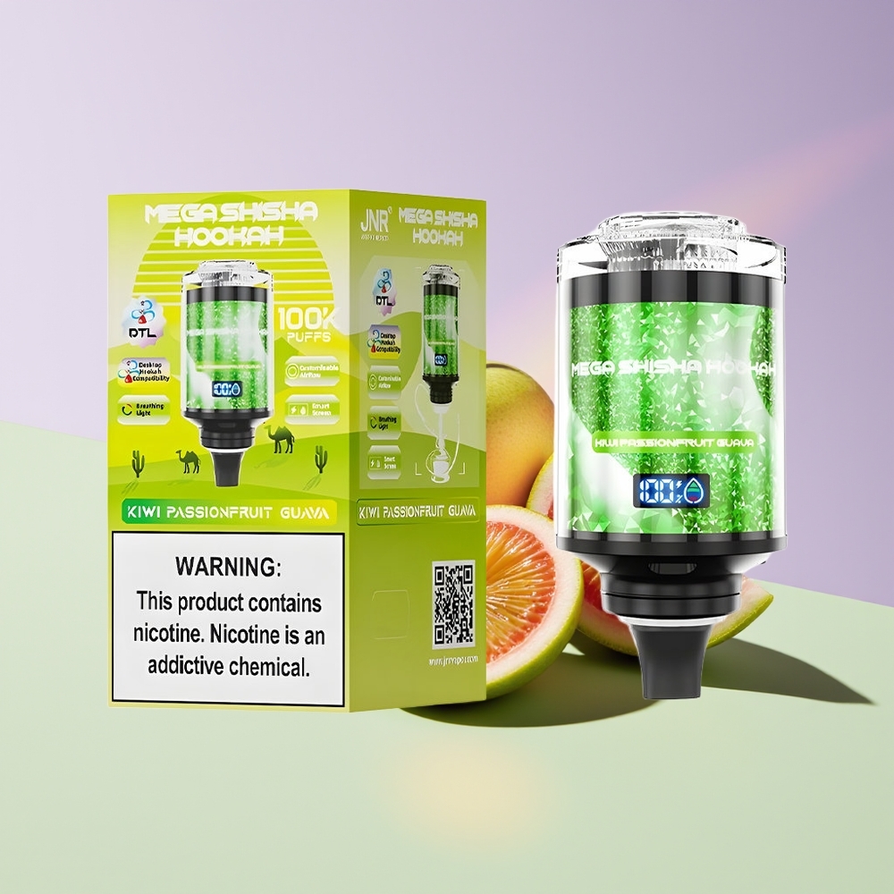 Wholesale Finland JNR Mega Shisha Hookah 100K Kiivi Passiohedelmä Guava