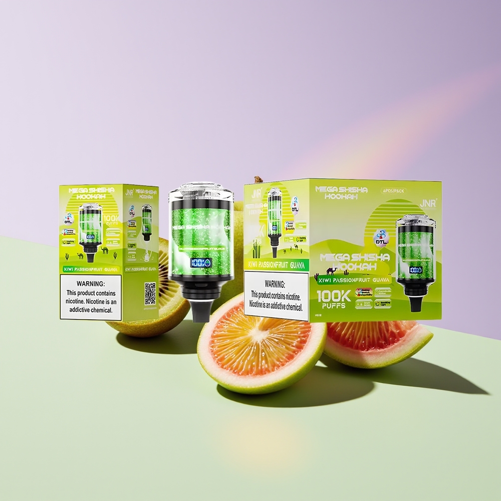 Wholesale Finland JNR Mega Shisha Hookah 100K Kiivi Passiohedelmä Guava